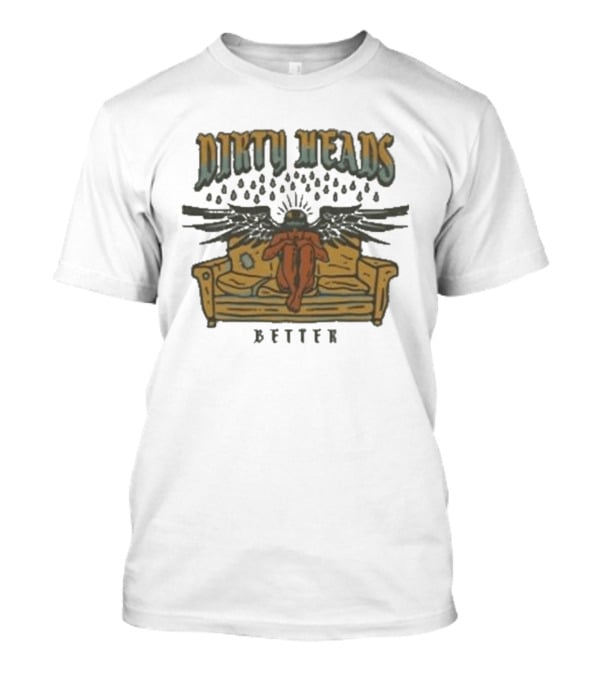 Dirty Heads Better Angel On Couch With Raindrops And Wings T-Shirt