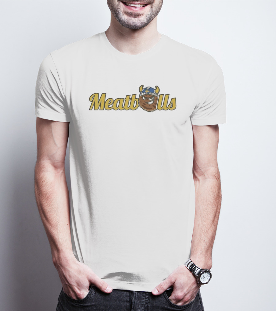 KC Cougars Swedish Meatballs Viking Helmet T-Shirt
