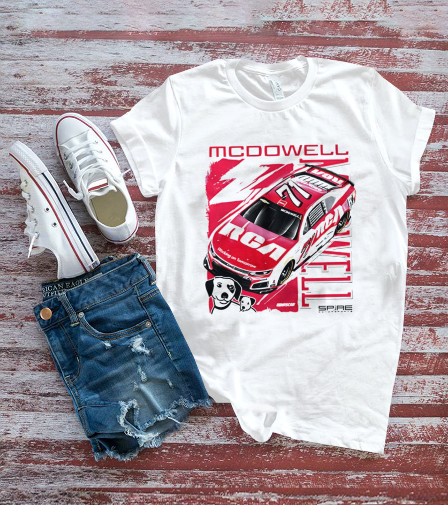 McDowell RCA 2026 Racing Car Number 34 Spire Motorsports T-Shirt