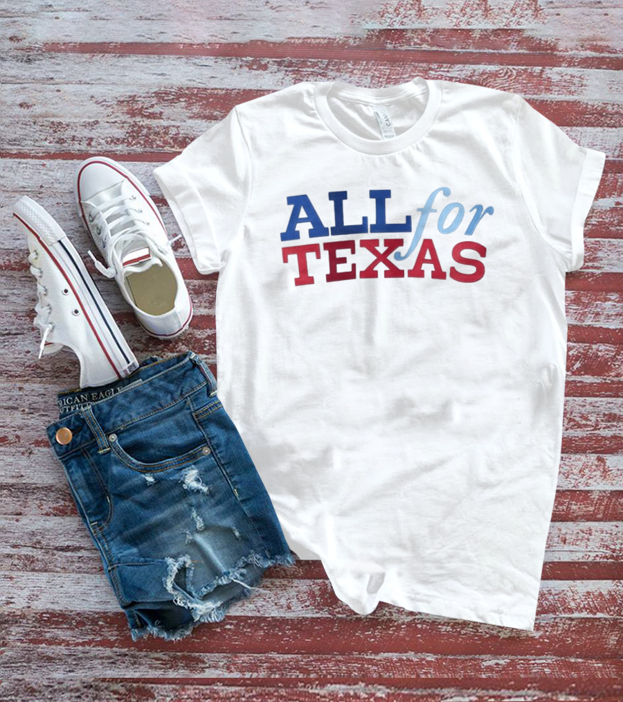 All For Texas Rangers Hockey Jersey Giveaway 2026 T-Shirt