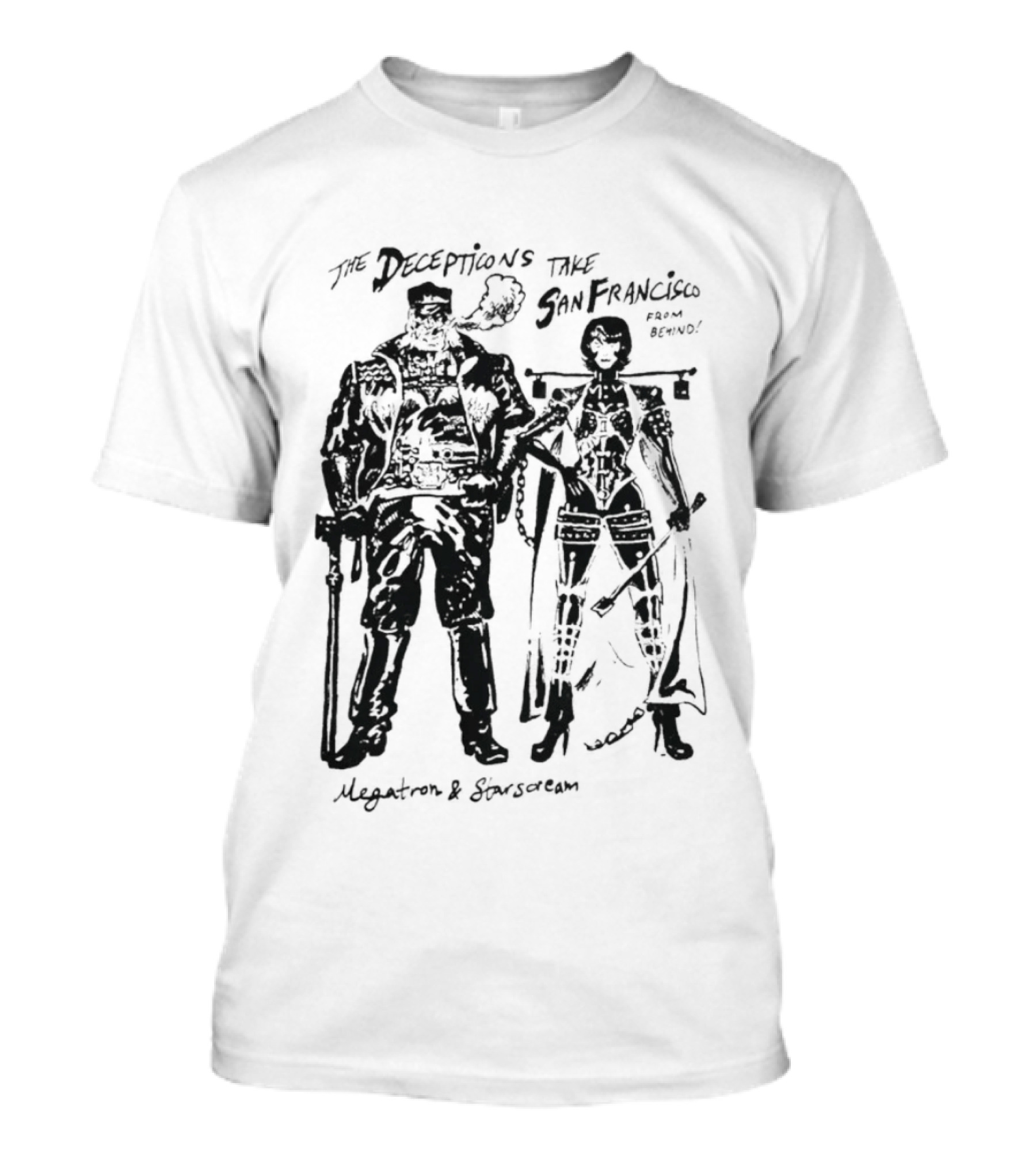 The Decepticons Take San Francisco Megatron And Starscream T-Shirt