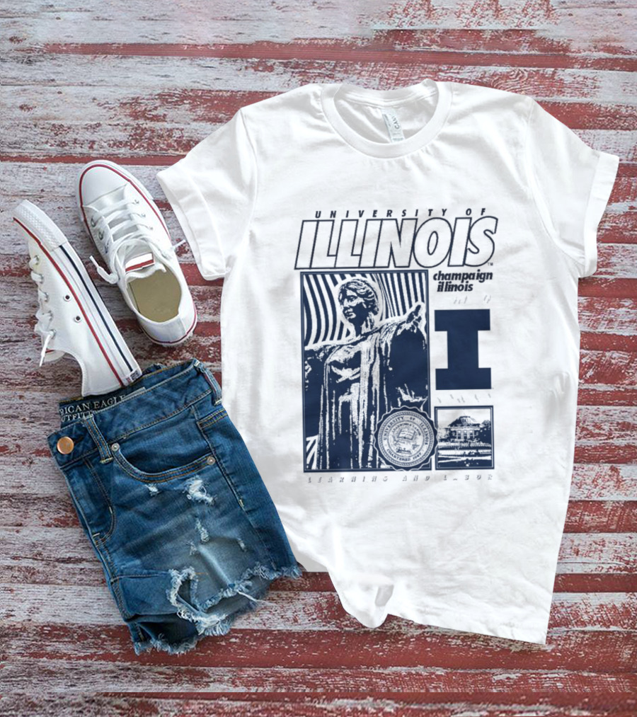 University Of Illinois Champaign Urbana Illinois Learning And Labor T-Shirt