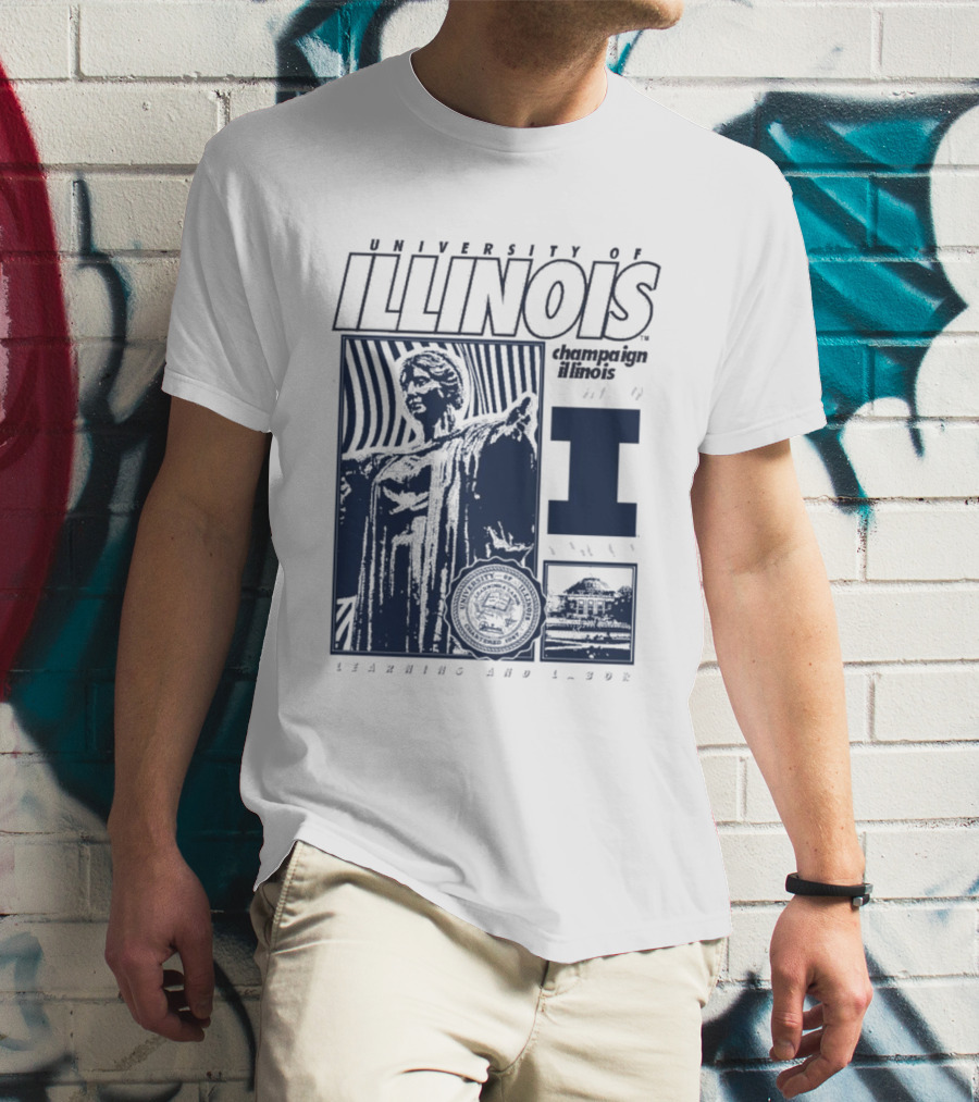 University Of Illinois Champaign Urbana Illinois Learning And Labor T-Shirt