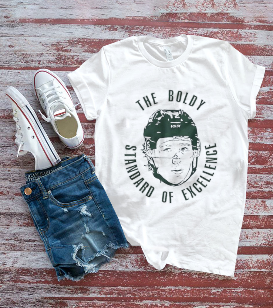 Matt Boldy The Boldy Standard Of Excellence Ice Hockey T-Shirt