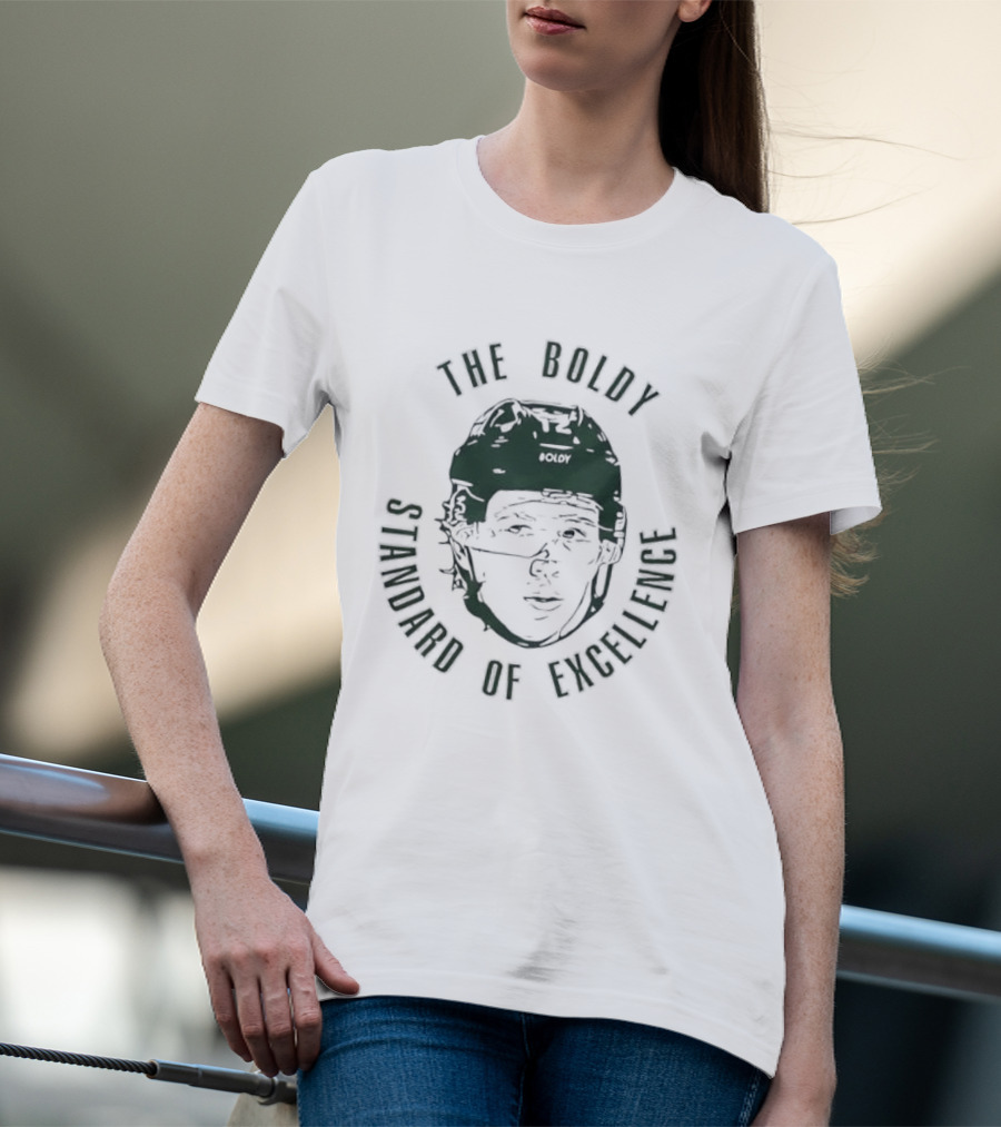 Matt Boldy The Boldy Standard Of Excellence Ice Hockey T-Shirt