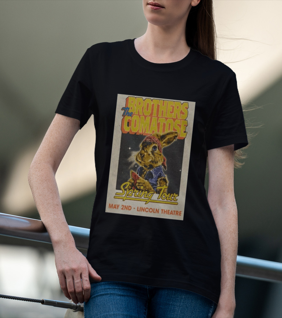 Brothers Comatose Spring Tour May 2nd Lincoln Theatre Rabbit Bandana T-Shirt