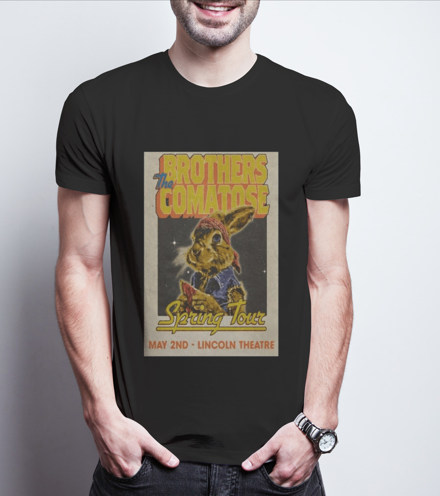 Brothers Comatose Spring Tour May 2nd Lincoln Theatre Rabbit Bandana T-Shirt