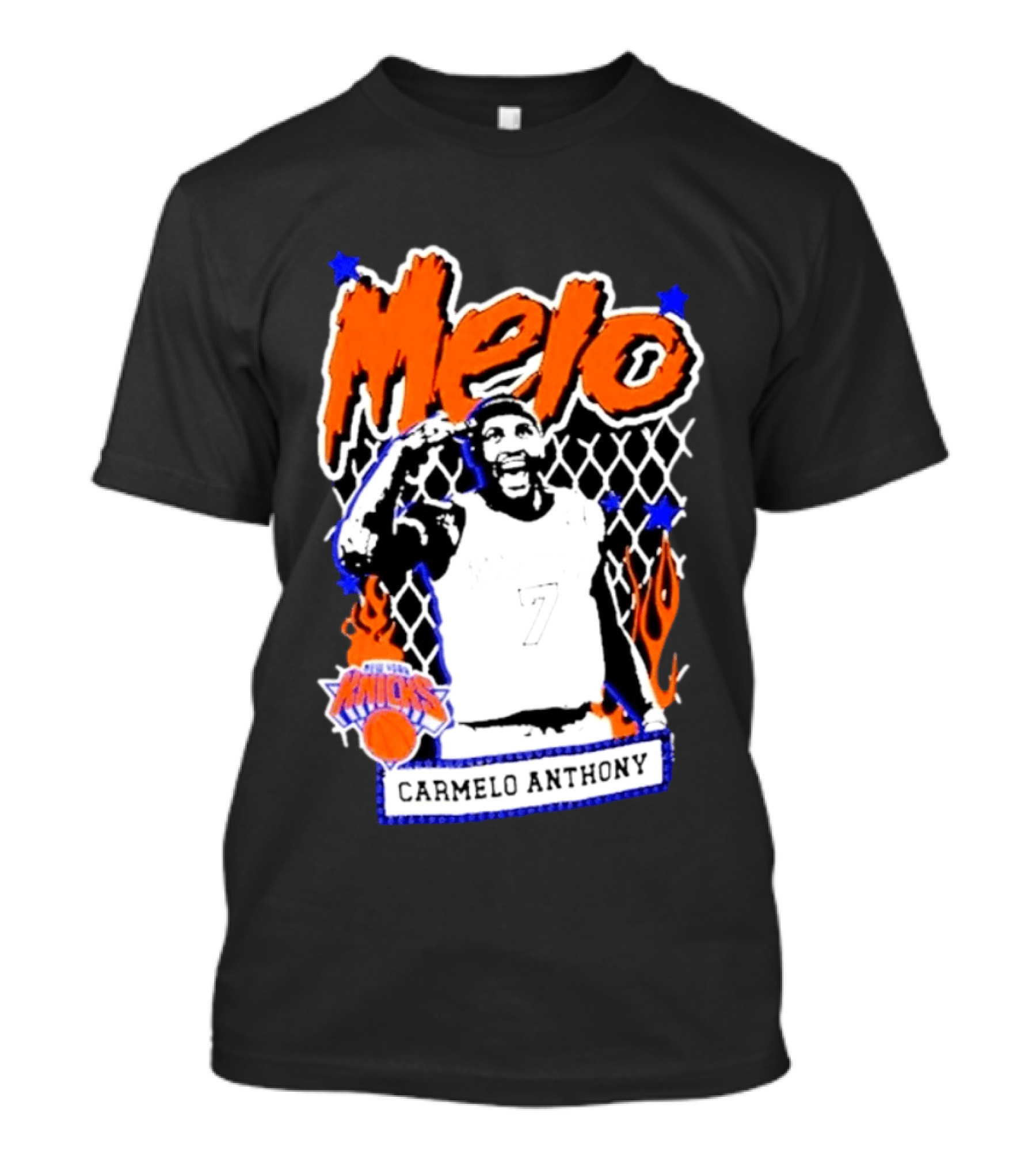 Melo Carmelo Anthony New York Knicks NBA Street Player Mitchell Ness T-Shirt