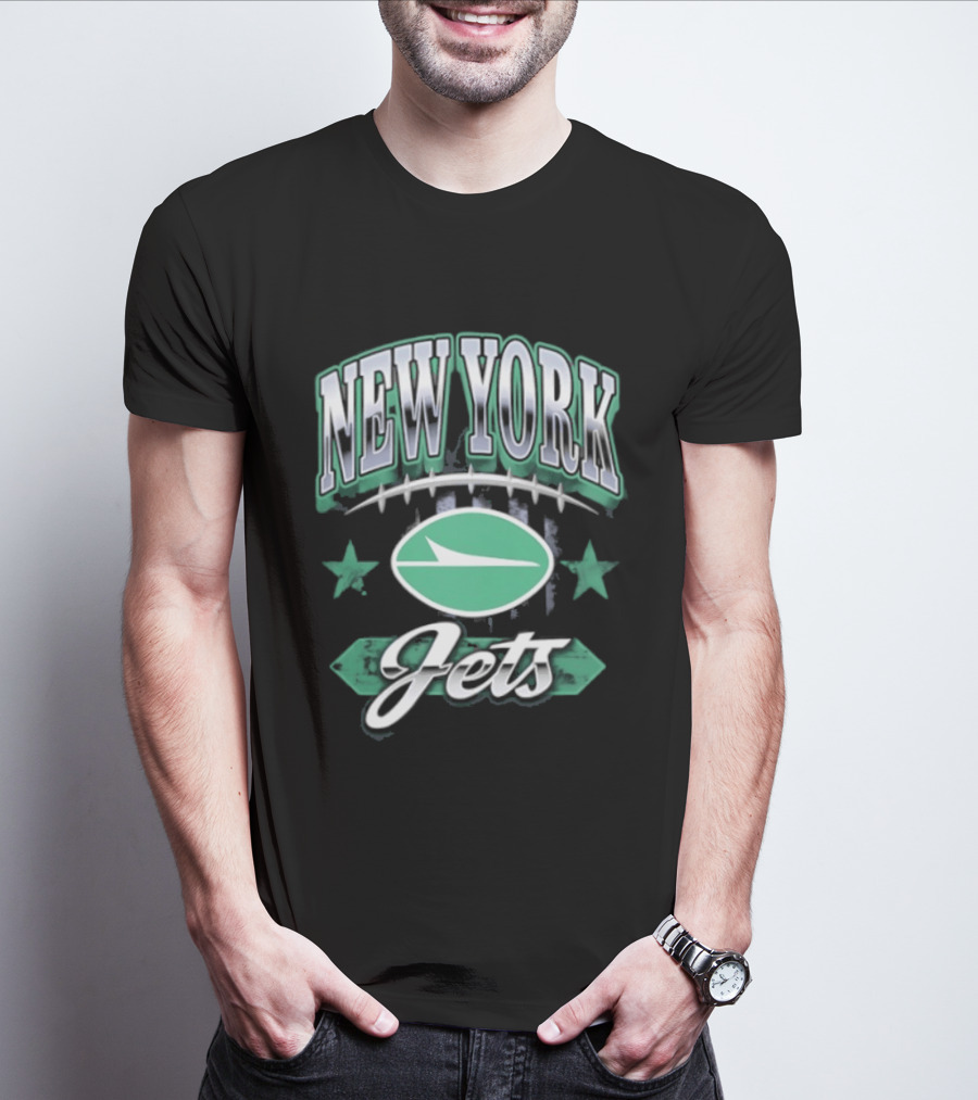 New York Jets Americana 2026 Oval Emblem Stars T-Shirt