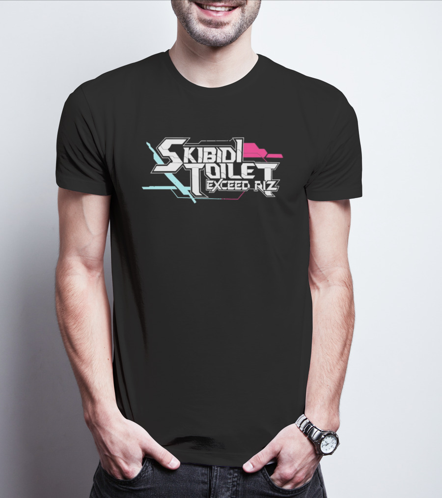 Original Skibidi Toilet Exceed Riz Neon T-Shirt