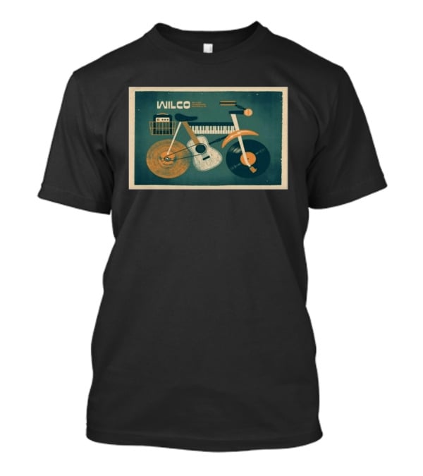 Wilco May 2 2026 The Momentary Bentonville AR Bicycle Guitar Piano Record T-Shirt