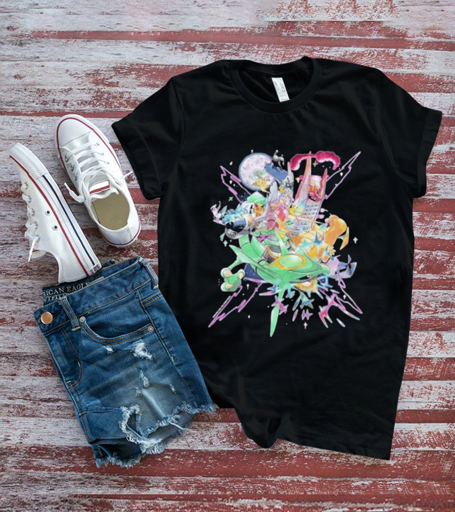 Pokémon Sword Shield Evolving Skies 2026 Vibrant Character Explosion T-Shirt