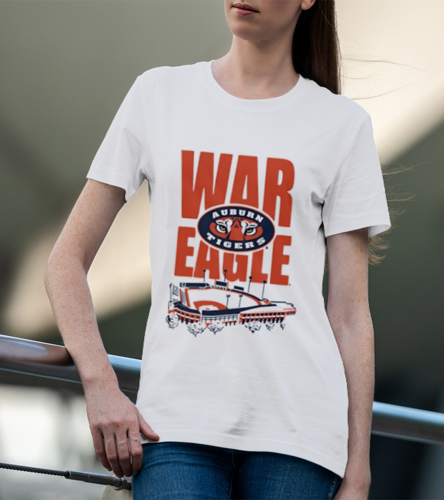 Auburn Tigers War Eagle Baseball Stadium Tiger Eyes T-Shirt