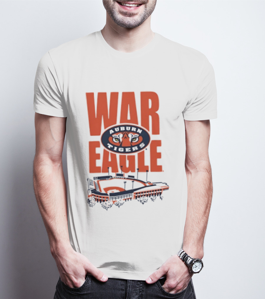 Auburn Tigers War Eagle Baseball Stadium Tiger Eyes T-Shirt