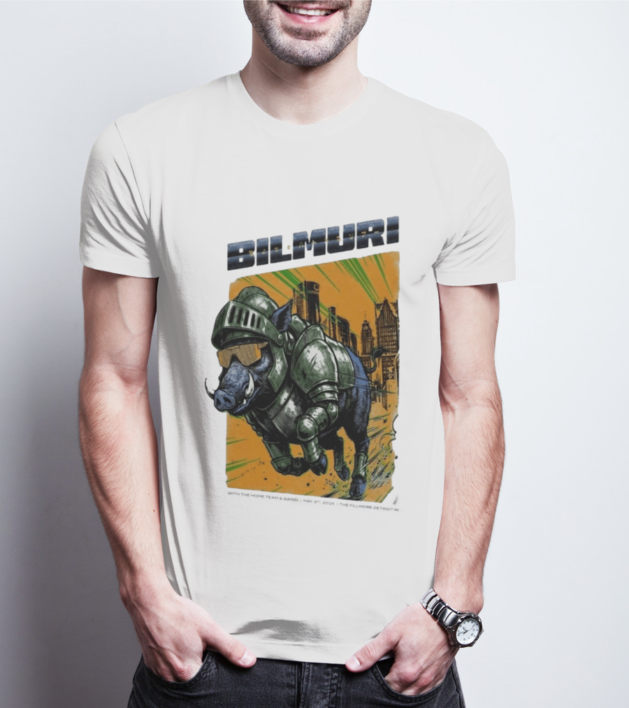 Bilmuri Armored Boar Detroit Skyline The Fillmore May 3 2026 T-Shirt