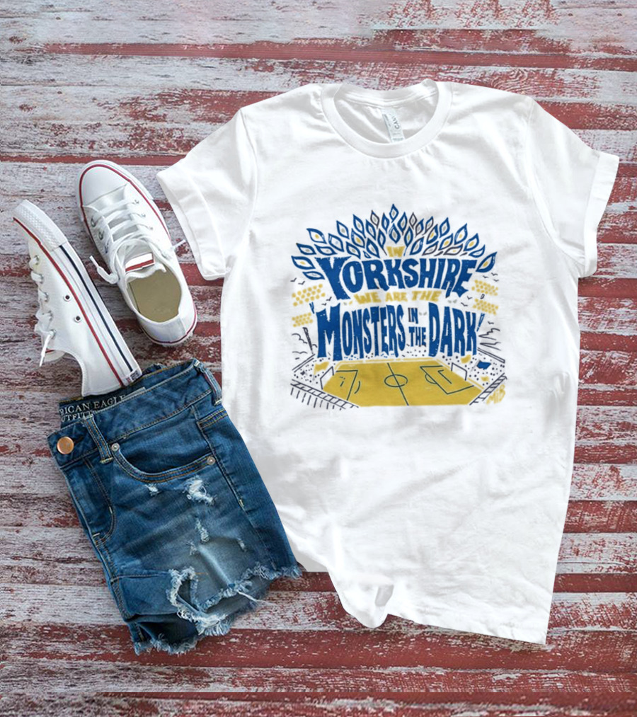 Monsters In The Dark Yorkshire Court Basketball T-Shirt