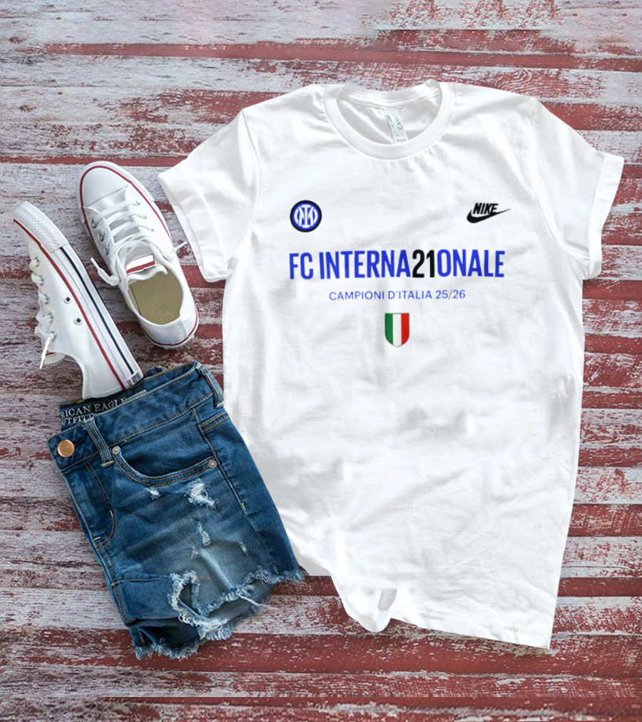 Internazionale FC 21 Campioni D'italia 25 26 Nike T-Shirt
