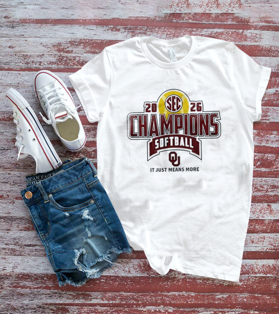 Oklahoma Softball 2026 SEC Champions Back To Back T-Shirt