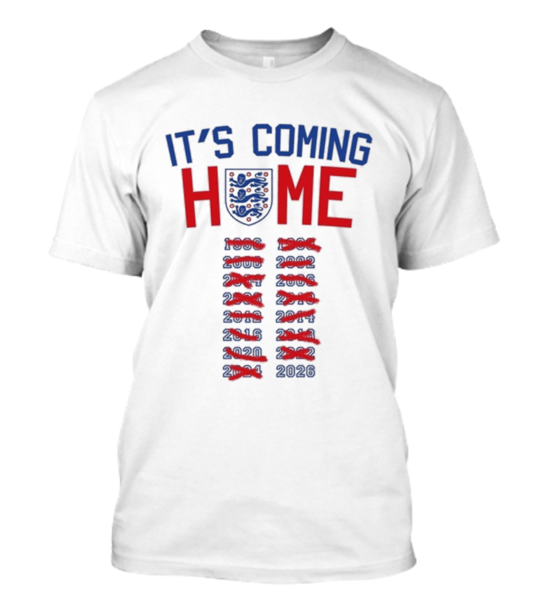 It's Coming Home England Football Anthem 2026 T-Shirt
