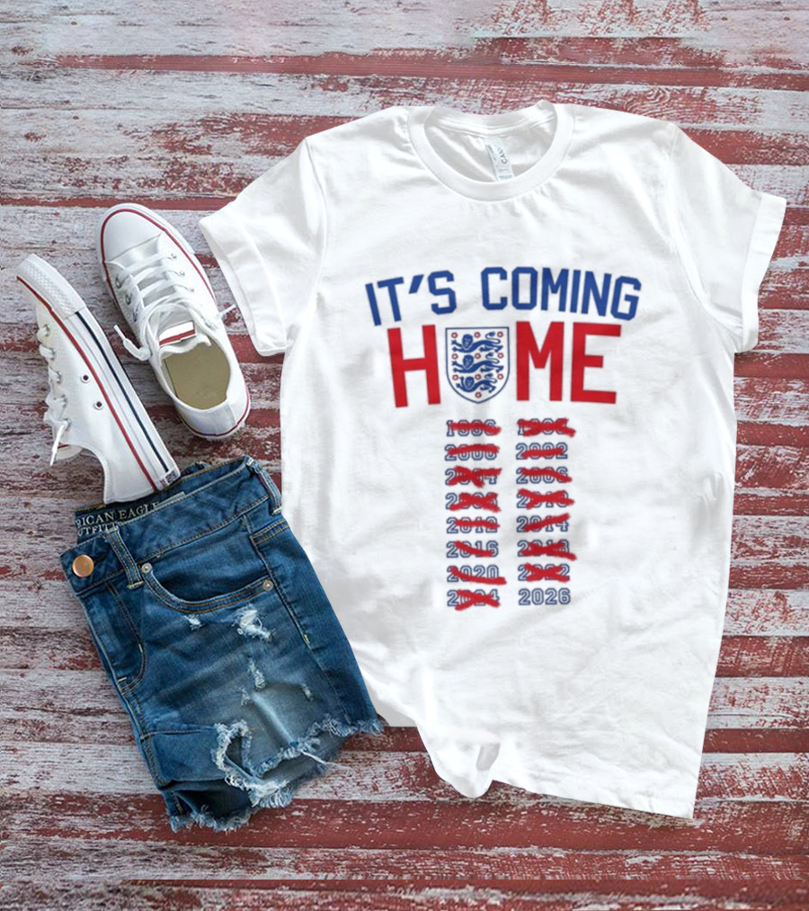 It's Coming Home England Football Anthem 2026 T-Shirt