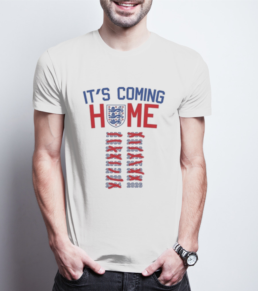 It's Coming Home England Football Anthem 2026 T-Shirt
