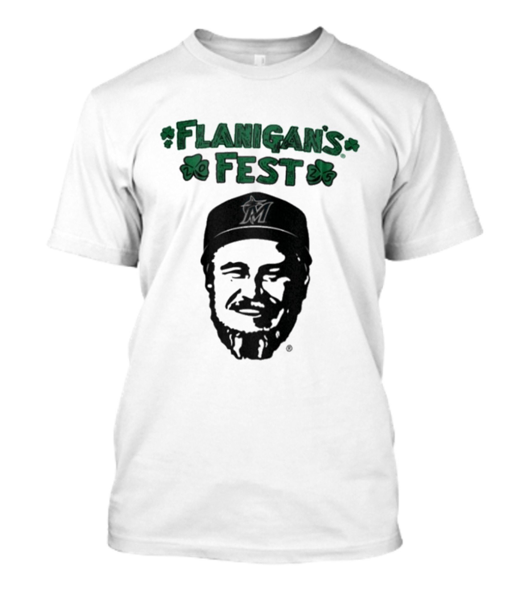 Flanigan's Fest Miami Marlins Shamrock T-Shirt