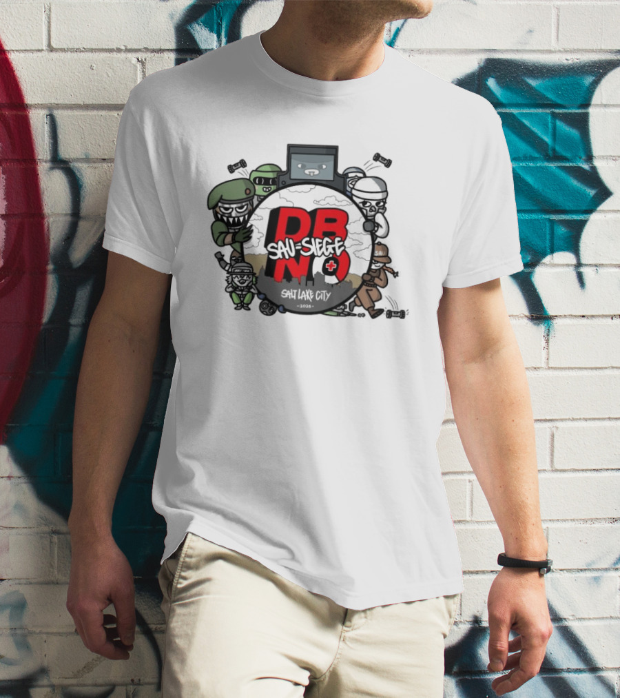 Rainbow Six Siege DBNO Salt Lake City 2026 Gaming Event Characters T-Shirt