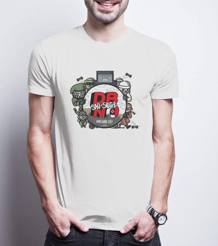 Rainbow Six Siege DBNO Salt Lake City 2026 Gaming Event Characters T-Shirt