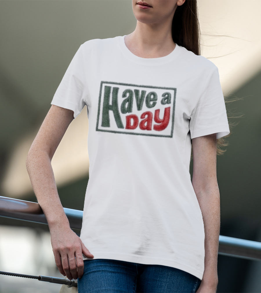 Robby Berger Have A Day Rope Hat Retro Bold Font T-Shirt