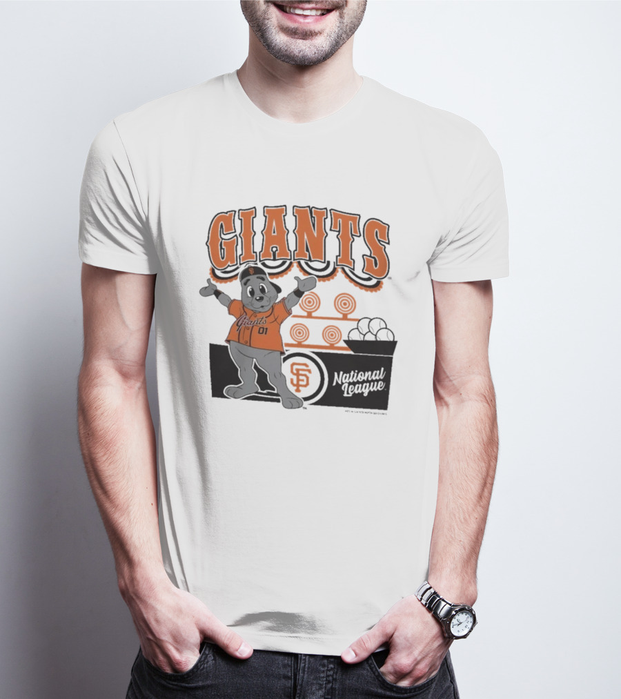San Francisco Giants Mitchell & Ness Cream Step Back Up Giants National League T-Shirt
