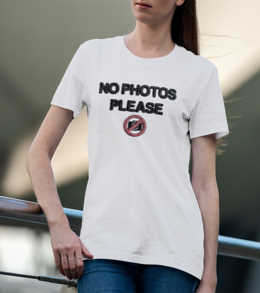 Medina Luis No Photos Please Red Circle T-Shirt