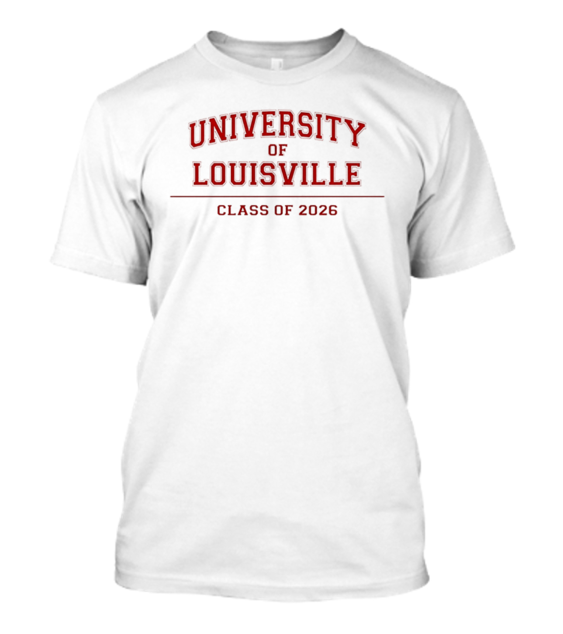 University Of Louisville Class Of 2026 Red T-Shirt