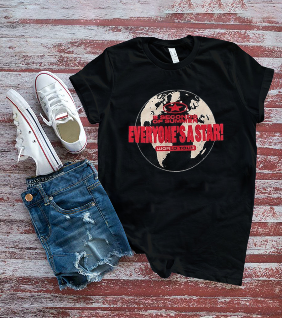 5 Seconds Of Summer Everyone's A Star World Tour 2026 T-Shirt