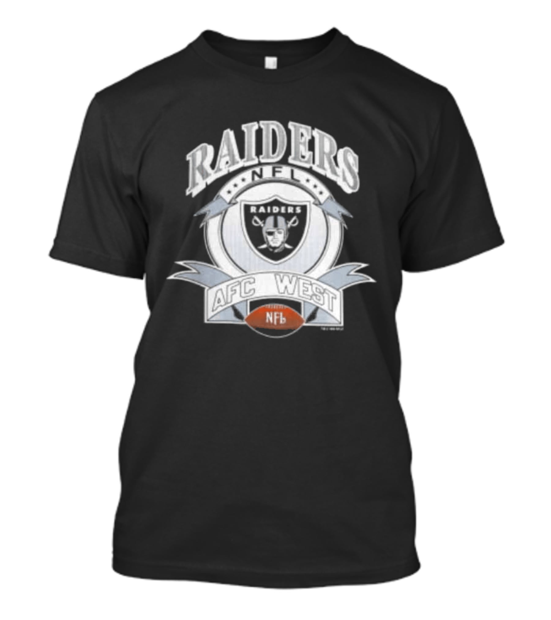 1992 Los Angeles Raiders NFL AFC West Football T-Shirt