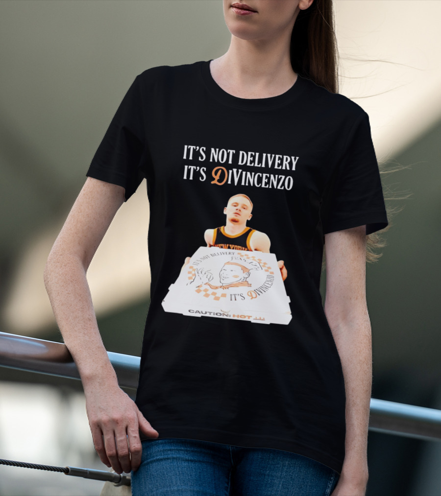 It's Not Delivery It's DiVincenzo Basketball Pizza Box T-Shirt