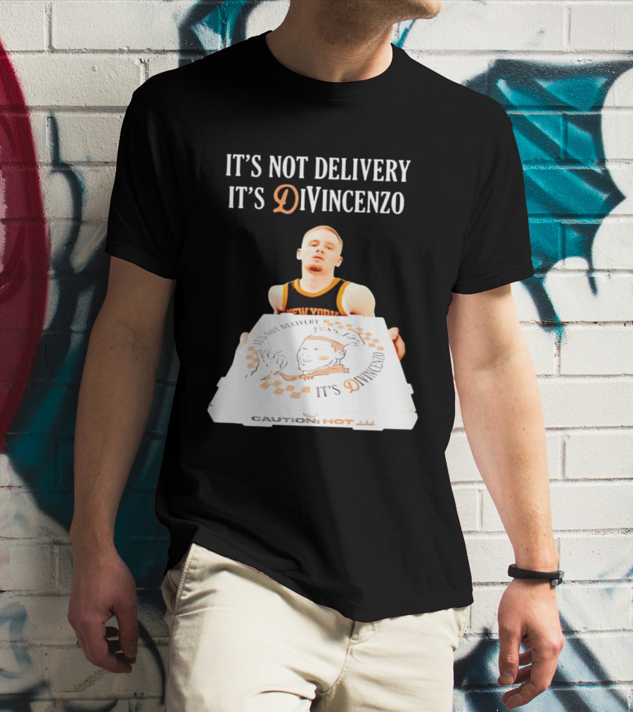 It's Not Delivery It's DiVincenzo Basketball Pizza Box T-Shirt