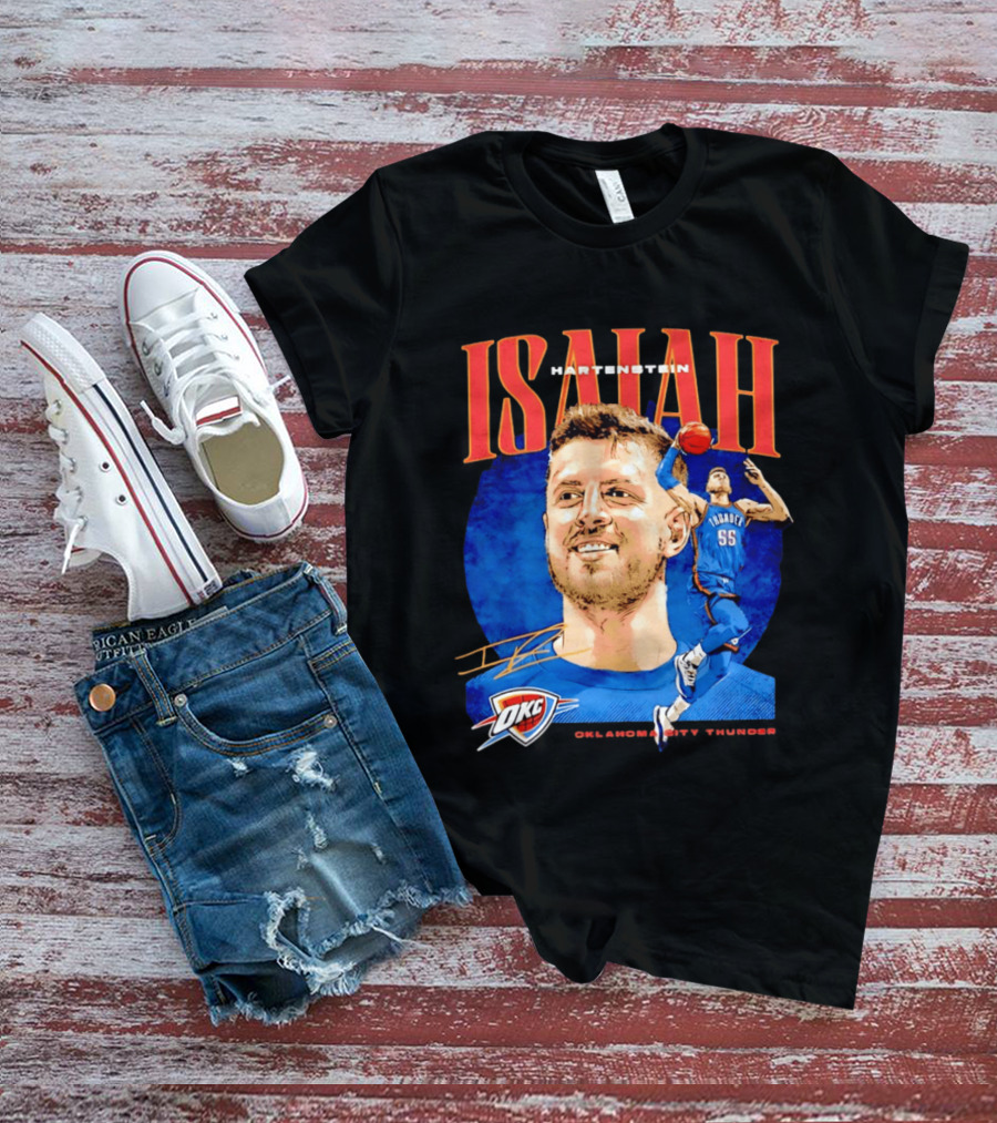 Isaiah Hartenstein 55 Oklahoma City Thunder NBA OKC Signature T-Shirt