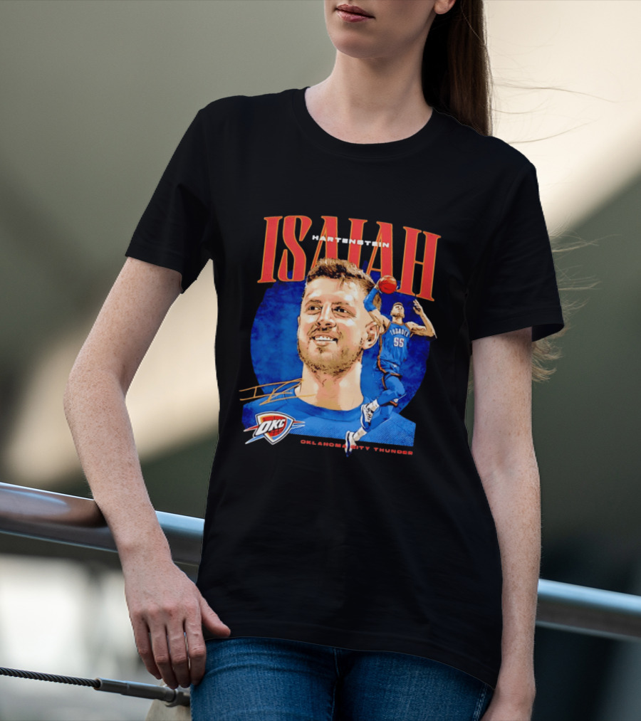 Isaiah Hartenstein 55 Oklahoma City Thunder NBA OKC Signature T-Shirt