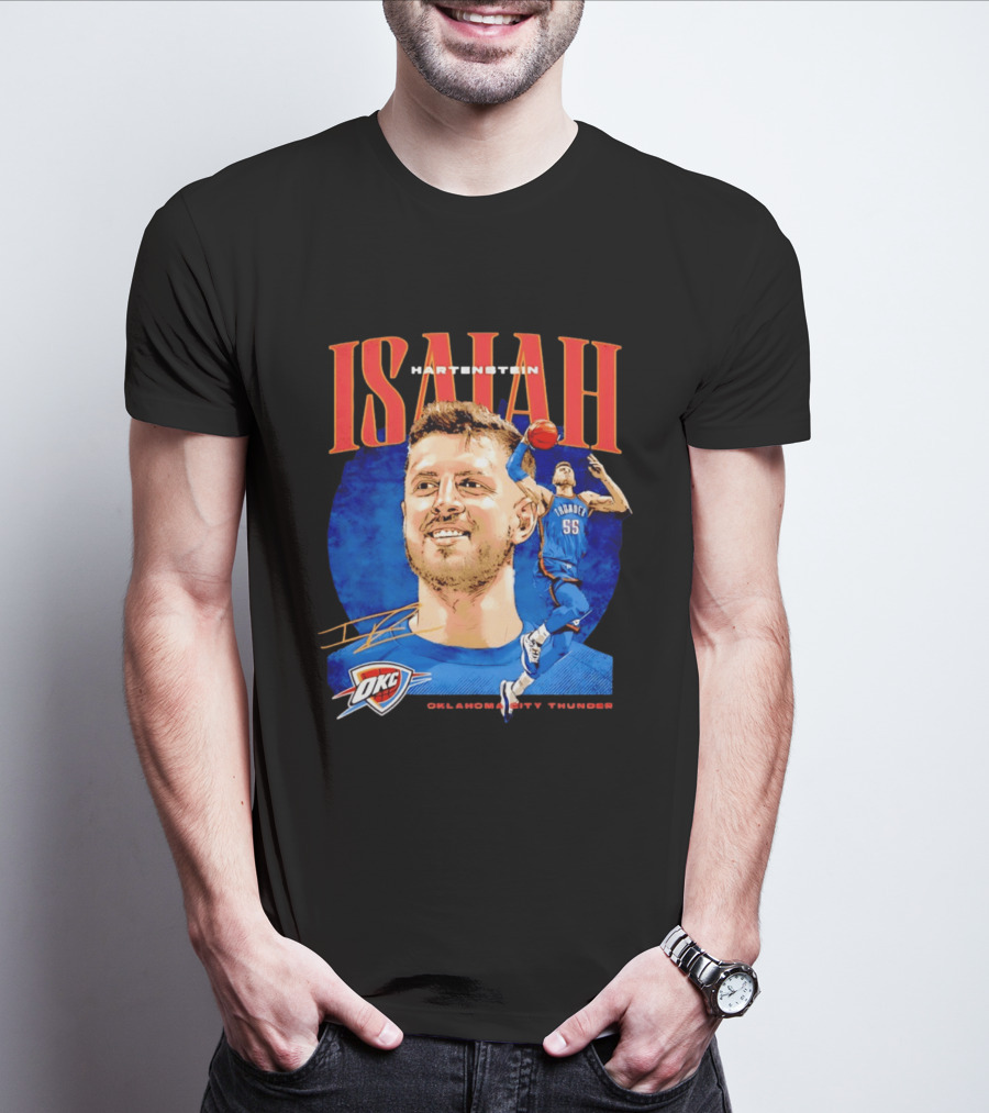 Isaiah Hartenstein 55 Oklahoma City Thunder NBA OKC Signature T-Shirt