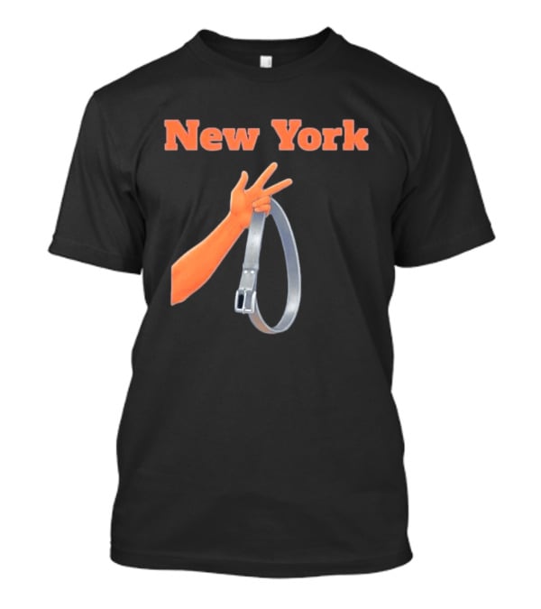 Jalen Brunson Three Point Celebration New York Knicks Belt Gesture T-Shirt