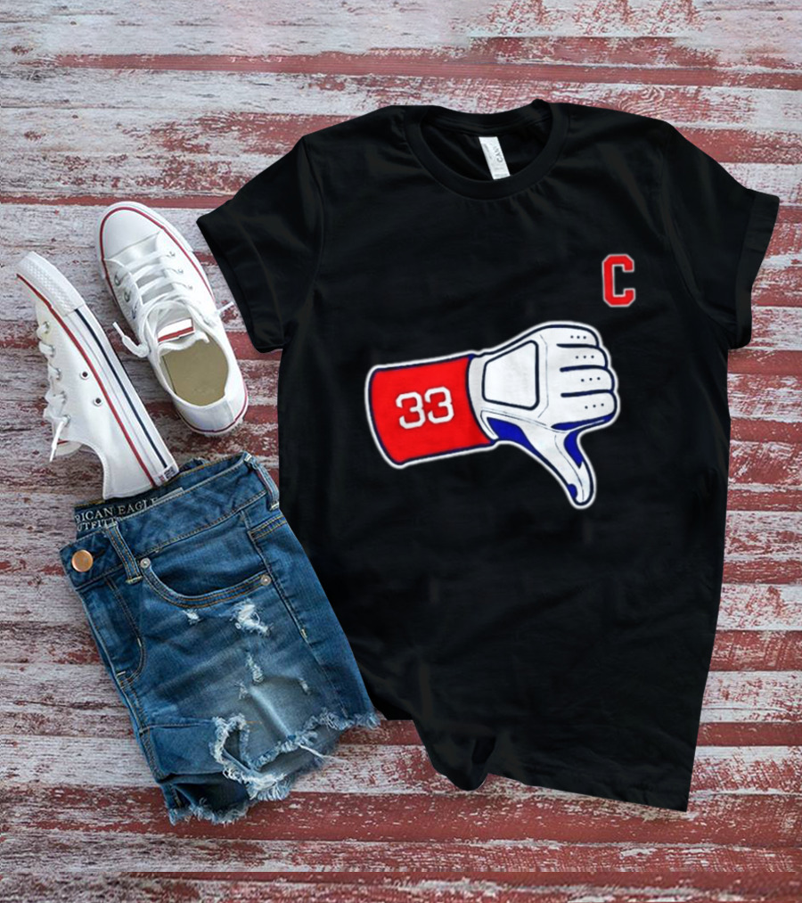 Jason Varitek Iconic 33 Thumbs Down Gesture Red Sox Symbol C T-Shirt
