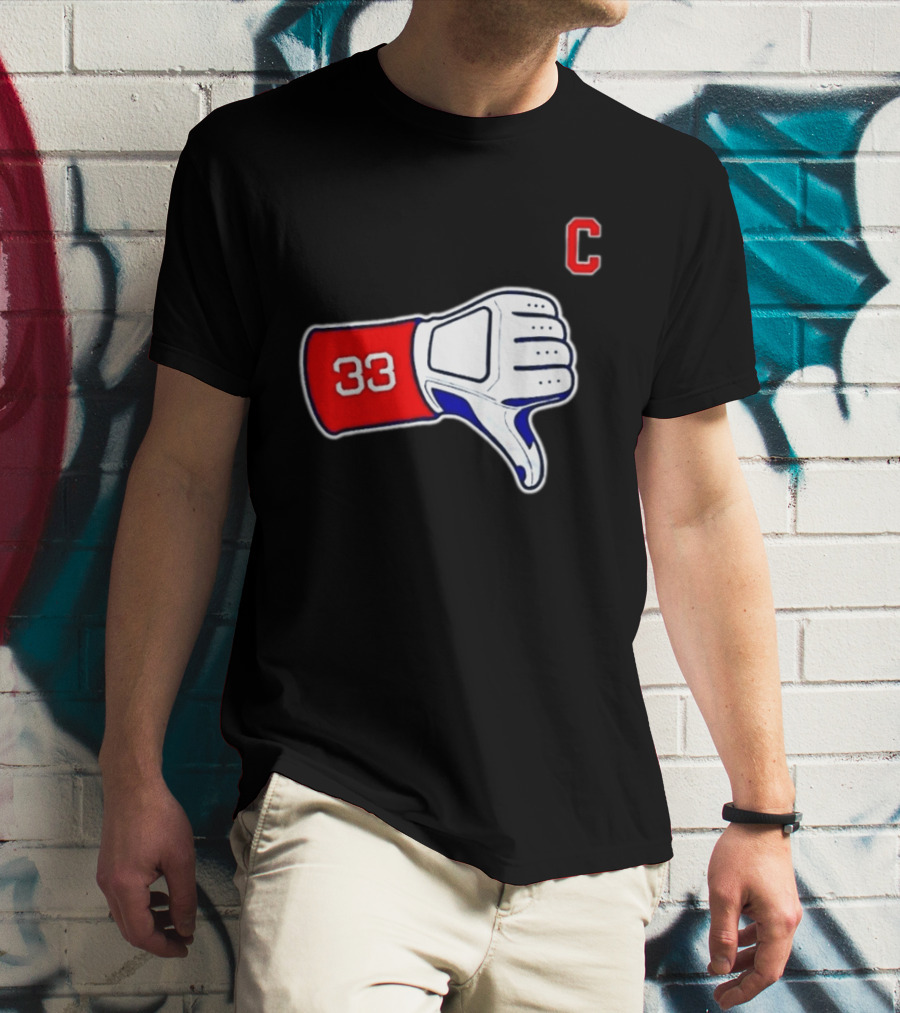 Jason Varitek Iconic 33 Thumbs Down Gesture Red Sox Symbol C T-Shirt