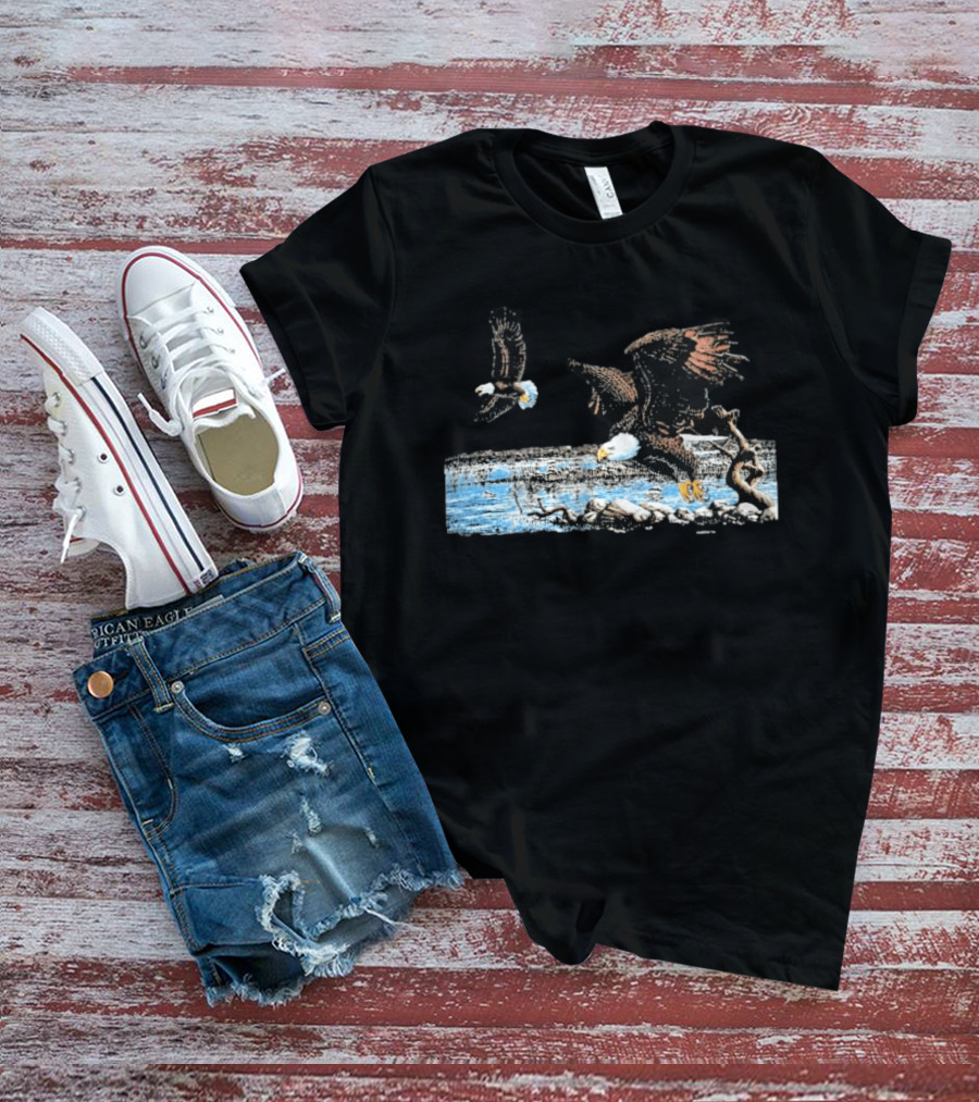 Bald Eagle River Scene Inspired By Justin Bieber T-Shirt