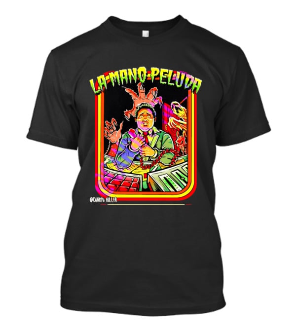 La Mano Peluda Terror Radial Hombre Teléfono Cadenas Kawaii Killer T-Shirt