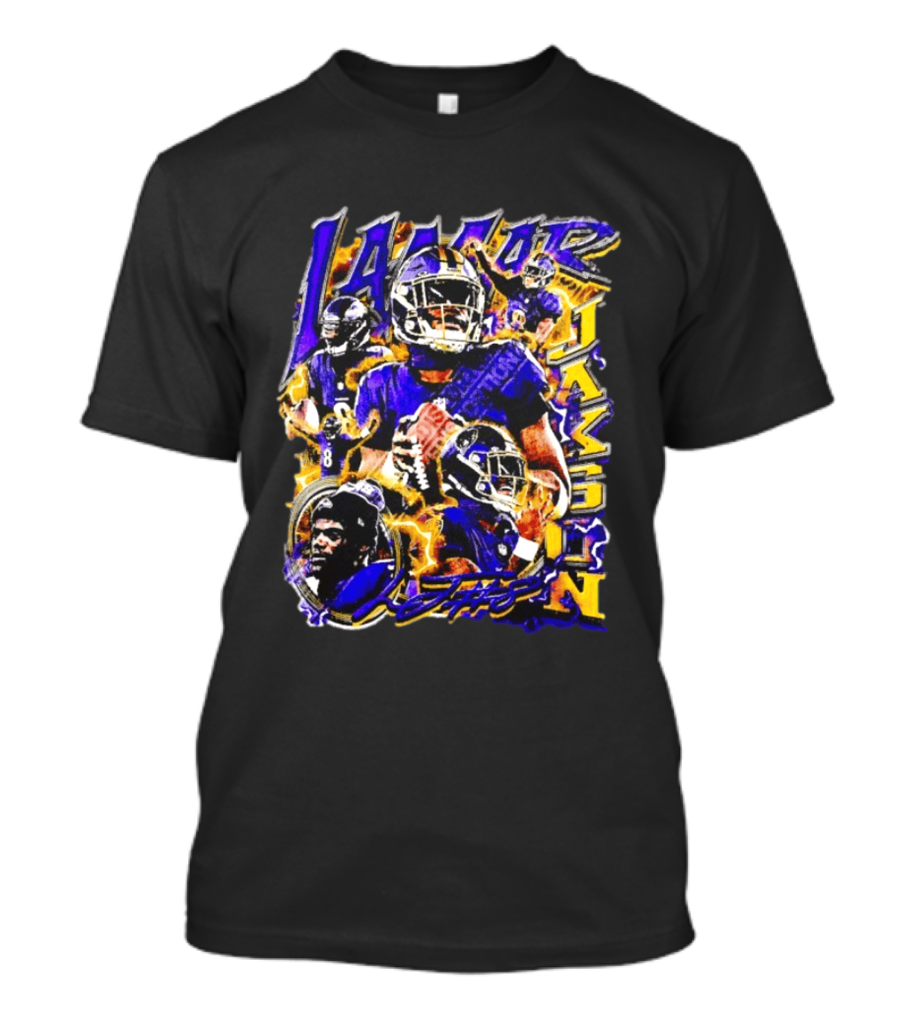 Lamar Jackson Baltimore Ravens Football Sports Star T-Shirt
