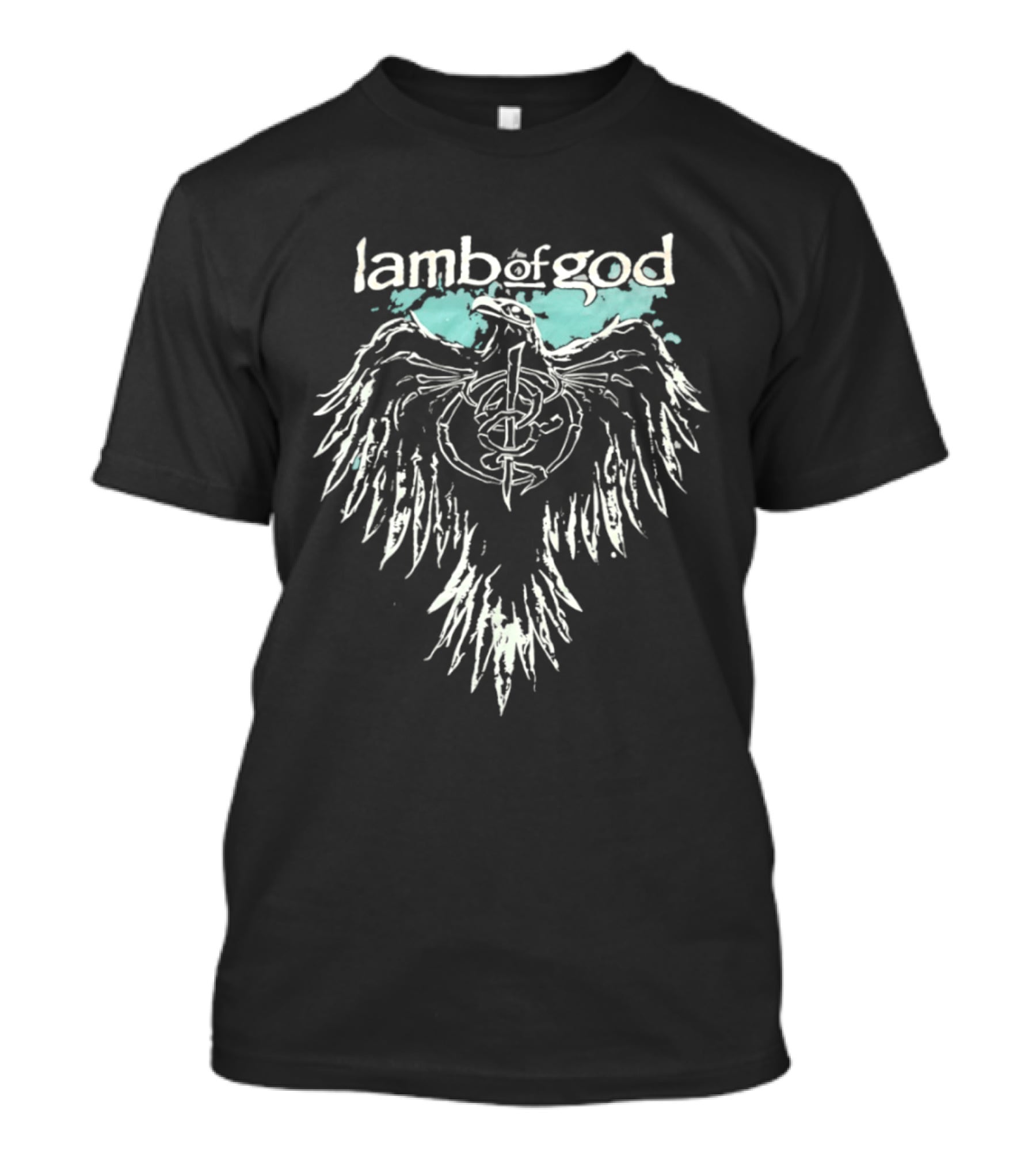 Lamb Of God Phoenix Wings Symbol With Watercolor Accent T-Shirt