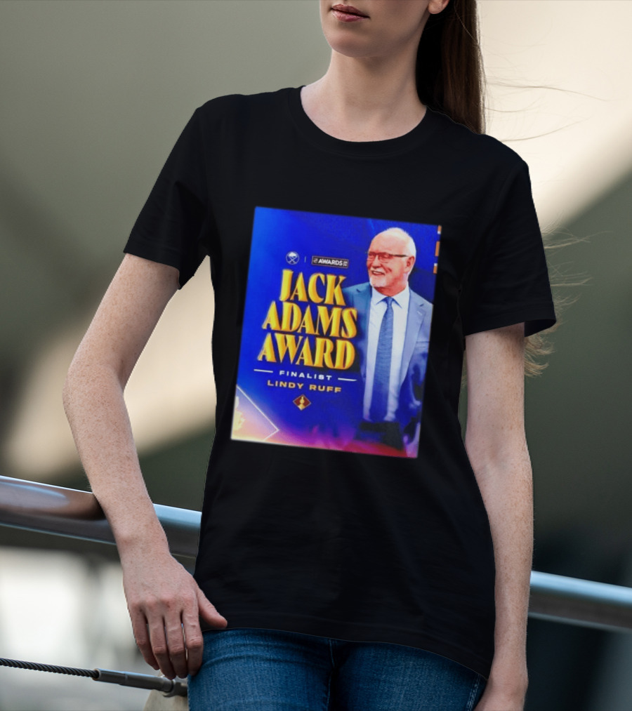 Lindy Ruff Jack Adams Award Finalist NHL Coach Recognition T-Shirt