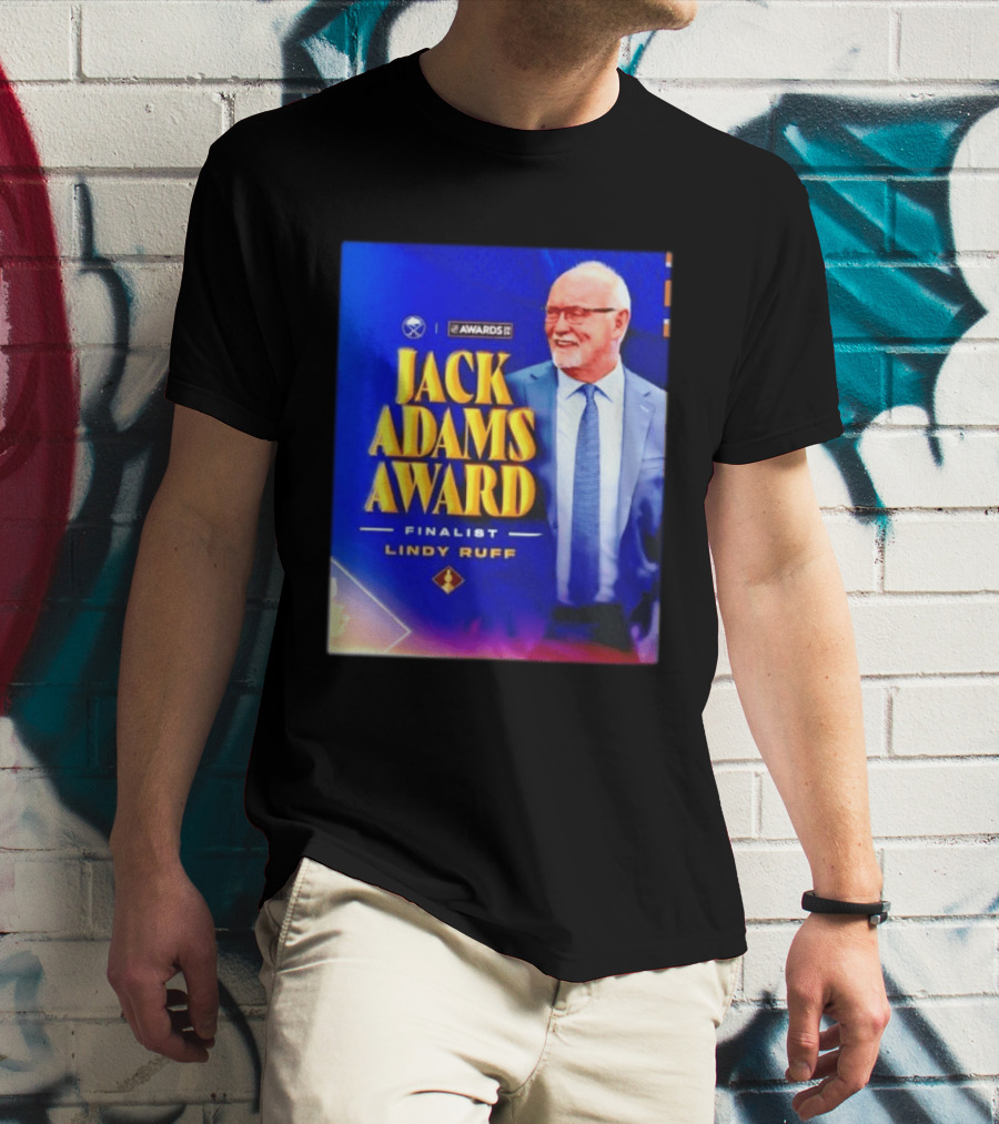 Lindy Ruff Jack Adams Award Finalist NHL Coach Recognition T-Shirt