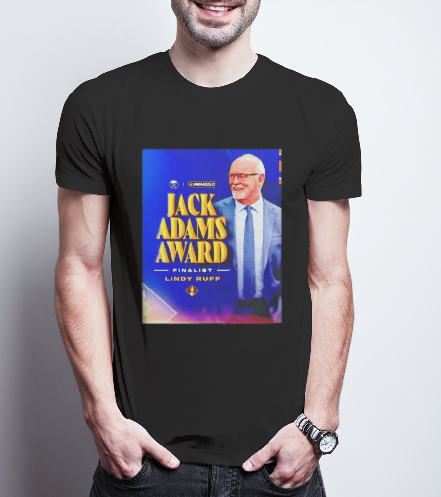 Lindy Ruff Jack Adams Award Finalist NHL Coach Recognition T-Shirt