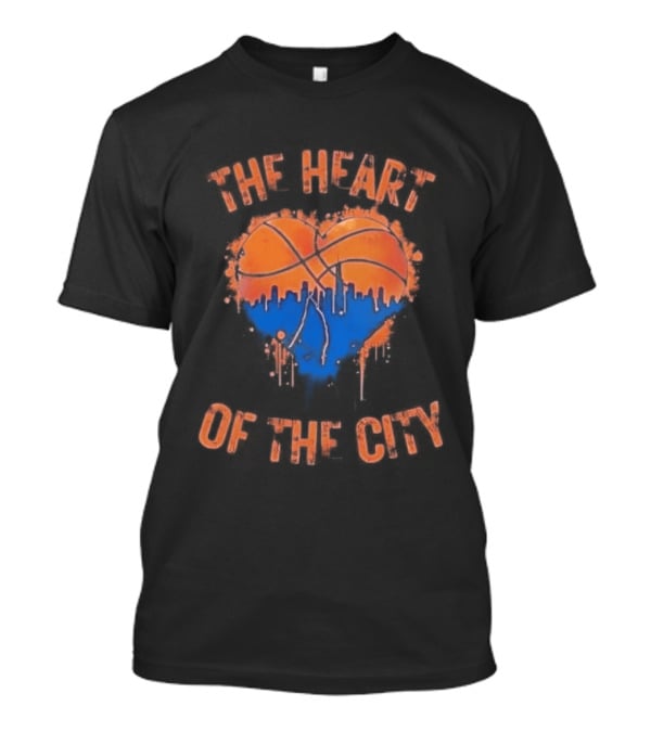 New York Knicks Heart Of The City Skyline Basketball T-Shirt